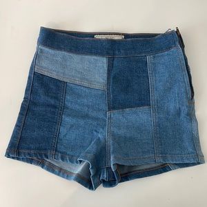Free People Vintage Jean Patch Shorts